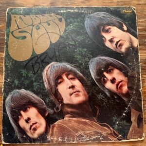 The Beatles Rubber Soul Vinyl Record LP Capitol Records SW 2442 Vintage
